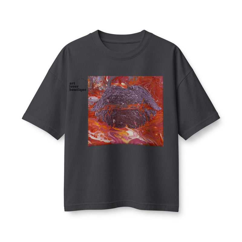 Women's Gold Candy Kiss Art Tee