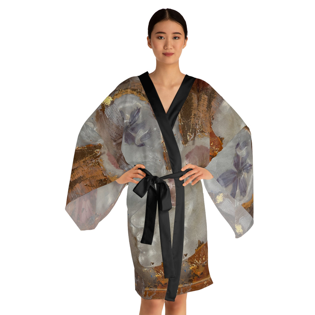 Floral Abstract Art Pattern "Me&You"  — Earthy Abstract Spa Wrap