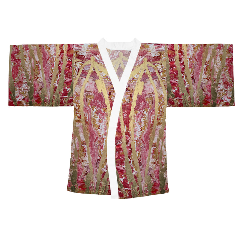 She Pours Kimono Robe – Lightweight Long Sleeve Lounge Kimono