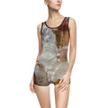 Floral Abstract Art Pattern "Me&You"  Allover-Print Women's Swimsuit