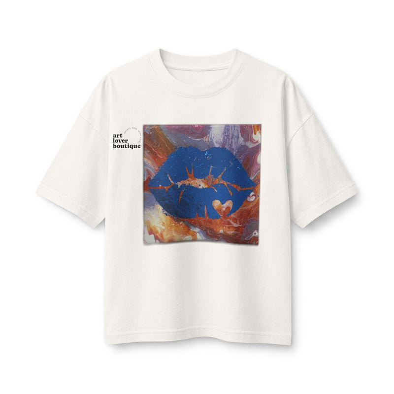 Women's Gold Candy Kiss Art Tee
