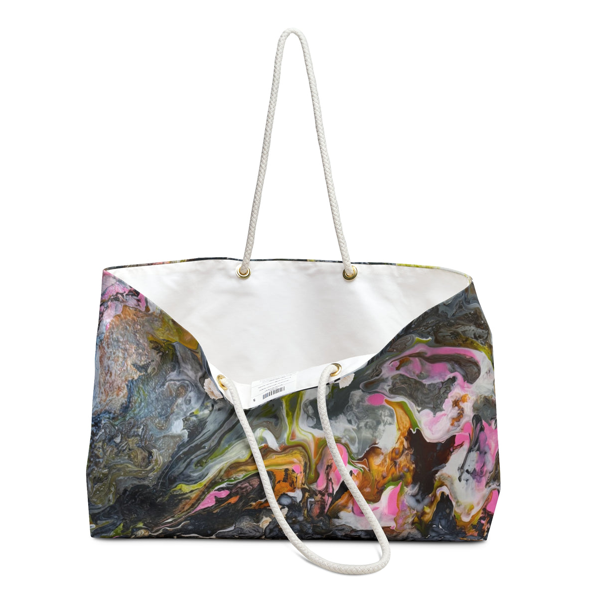 Abstract Marble "Liquid Optimism"  Travel Tote