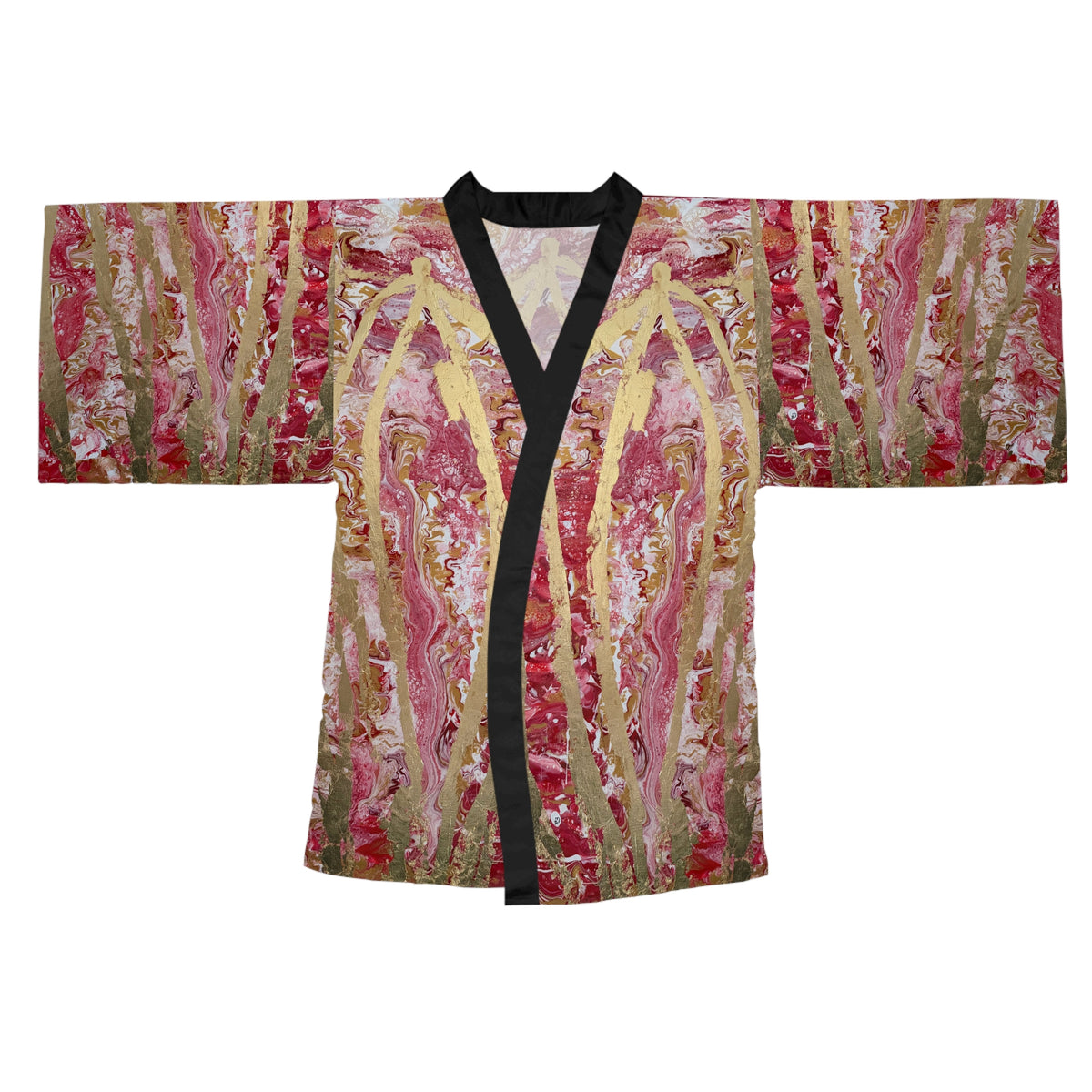 She Pours Kimono Robe – Lightweight Long Sleeve Lounge Kimono