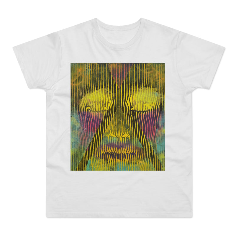Abstract Psychedelic Face T-Shirt - Electric Aura — Trippy Art Graphic Tee