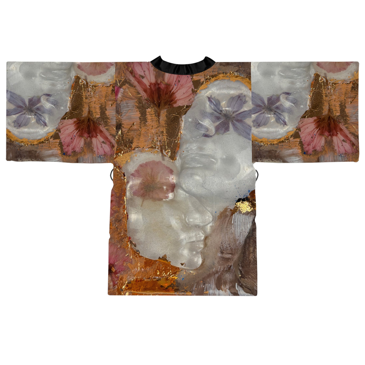 Floral Abstract Art Pattern "Me&You"  — Earthy Abstract Spa Wrap