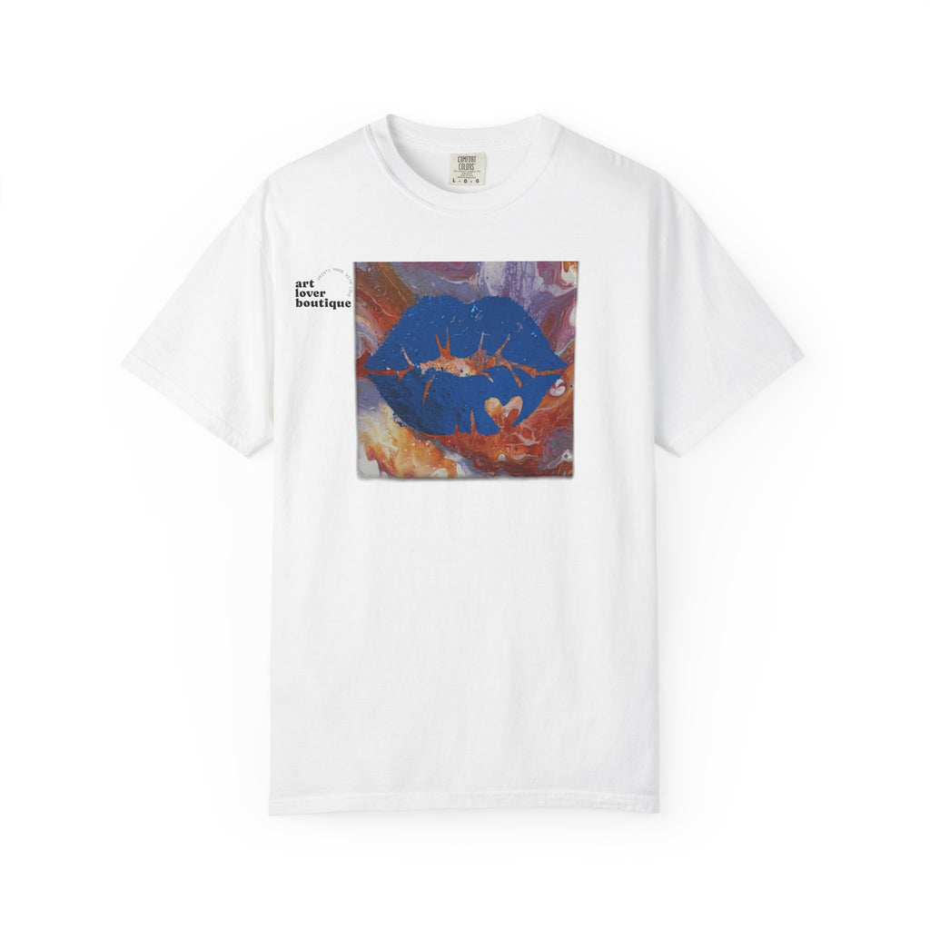 Women's Gold Candy Kiss Art Tee