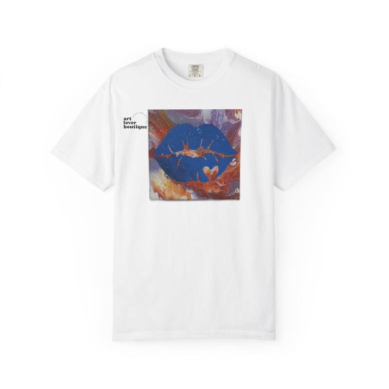 Women's Gold Candy Kiss Art Tee