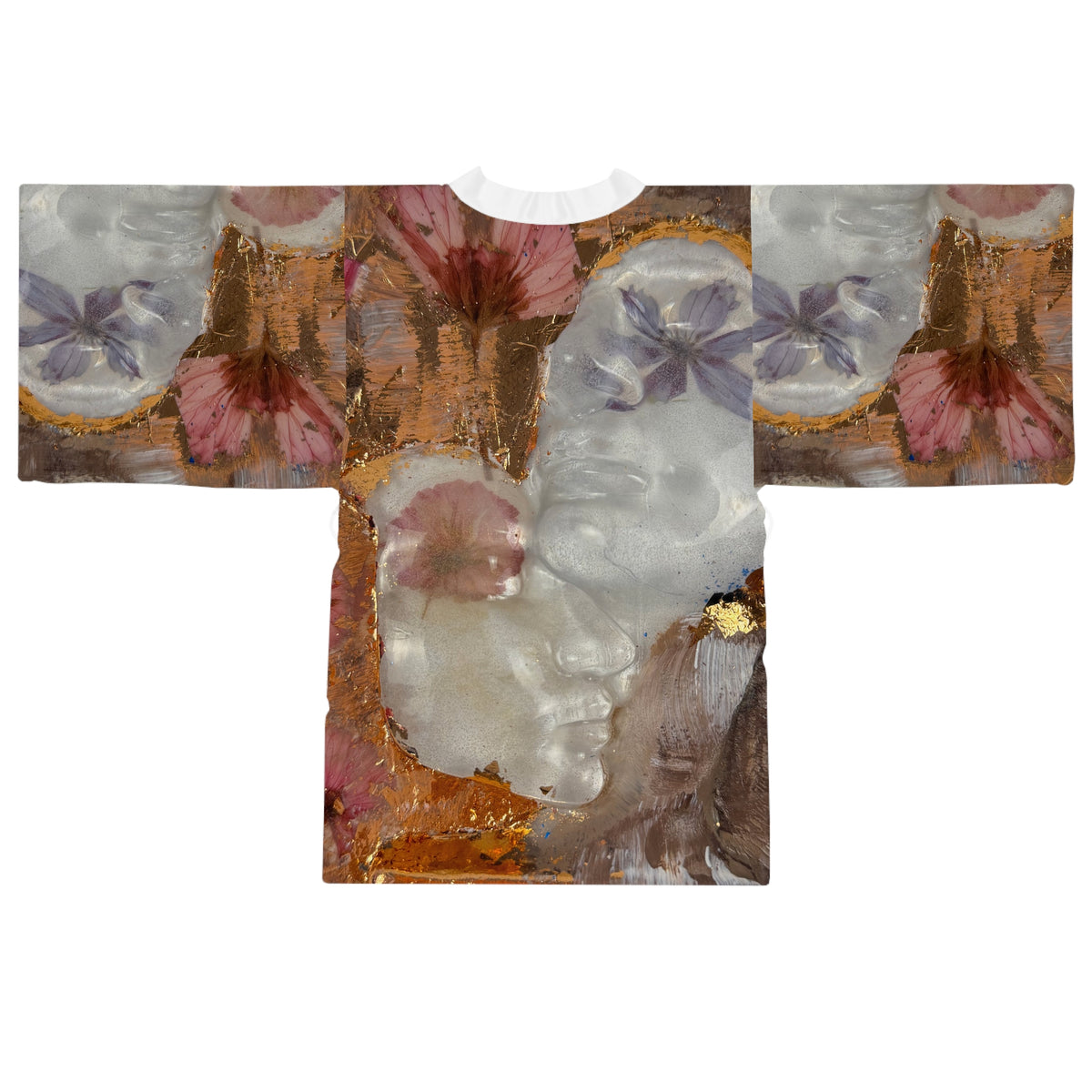 Floral Abstract Art Pattern "Me&You"  — Earthy Abstract Spa Wrap
