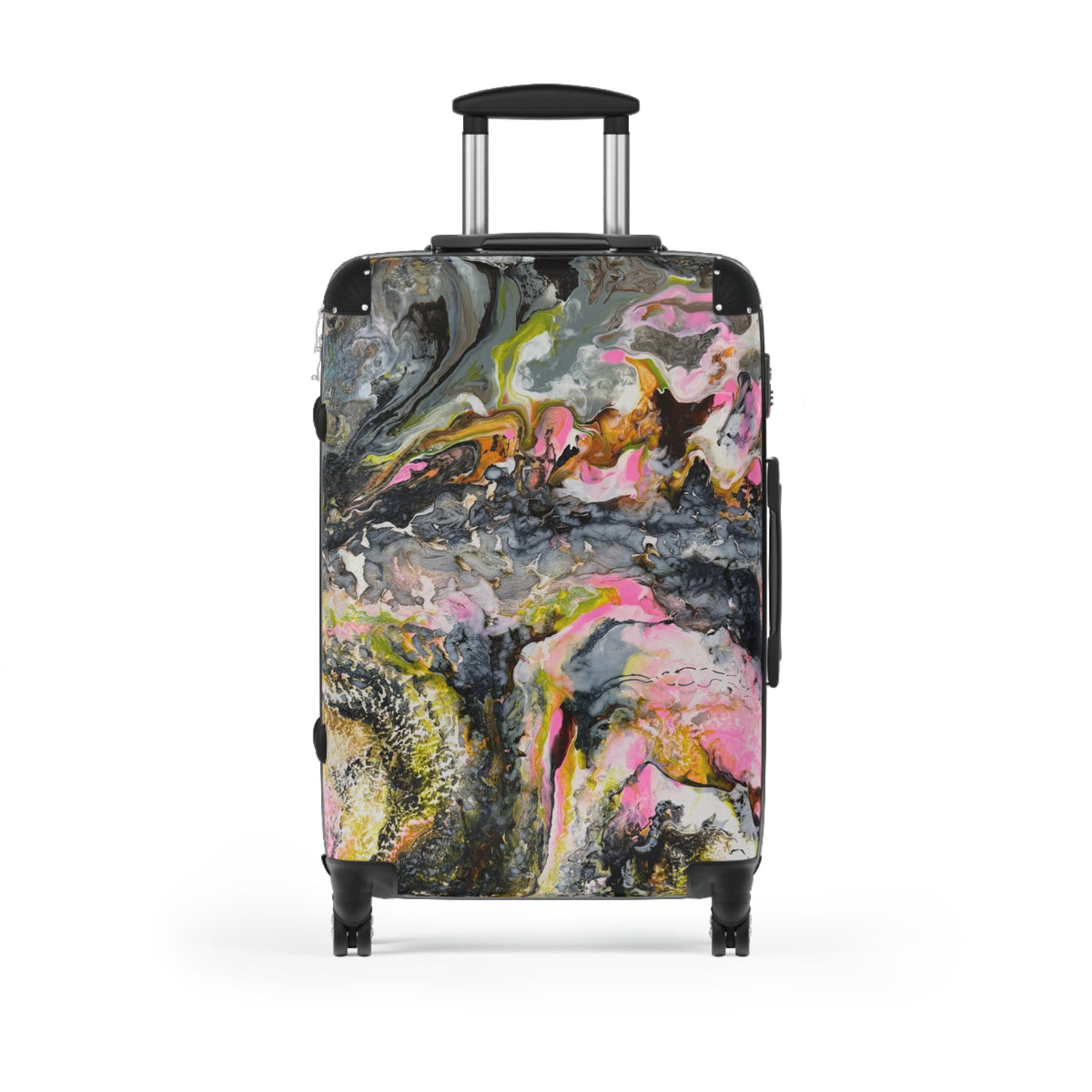 Abstract Marble "Liquid Optimism"  — Artistic Travel Luggage