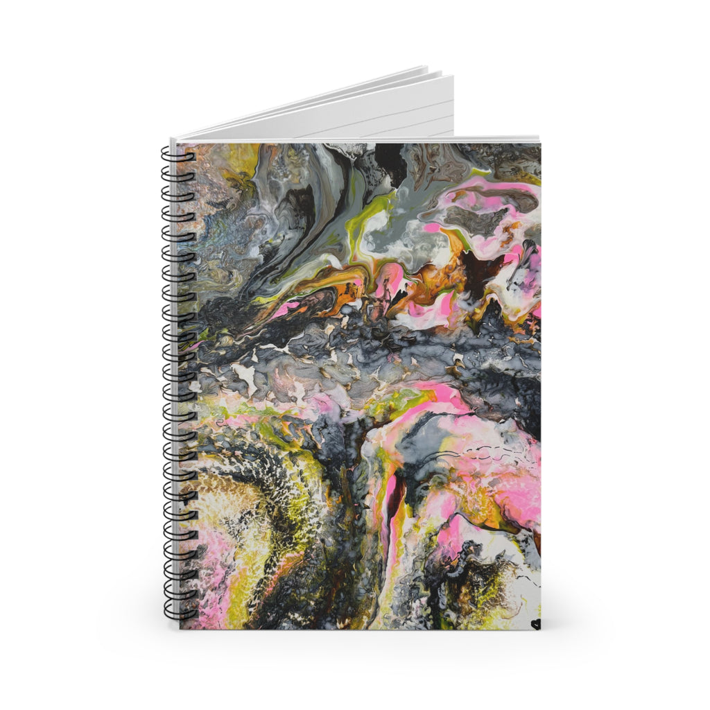Abstract Marble "Liquid Optimism"  Spiral Notebook - Ruled Line