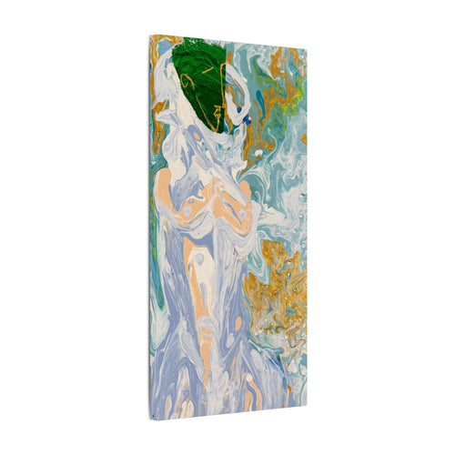 Abstract Fluid "Emerald Goddess" Art Canvas