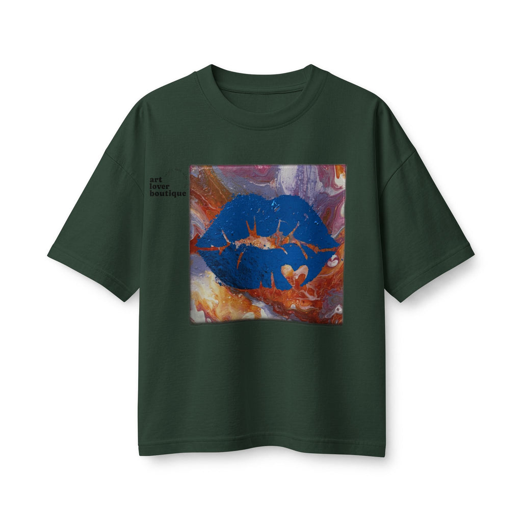 Women's Gold Candy Kiss Art Tee