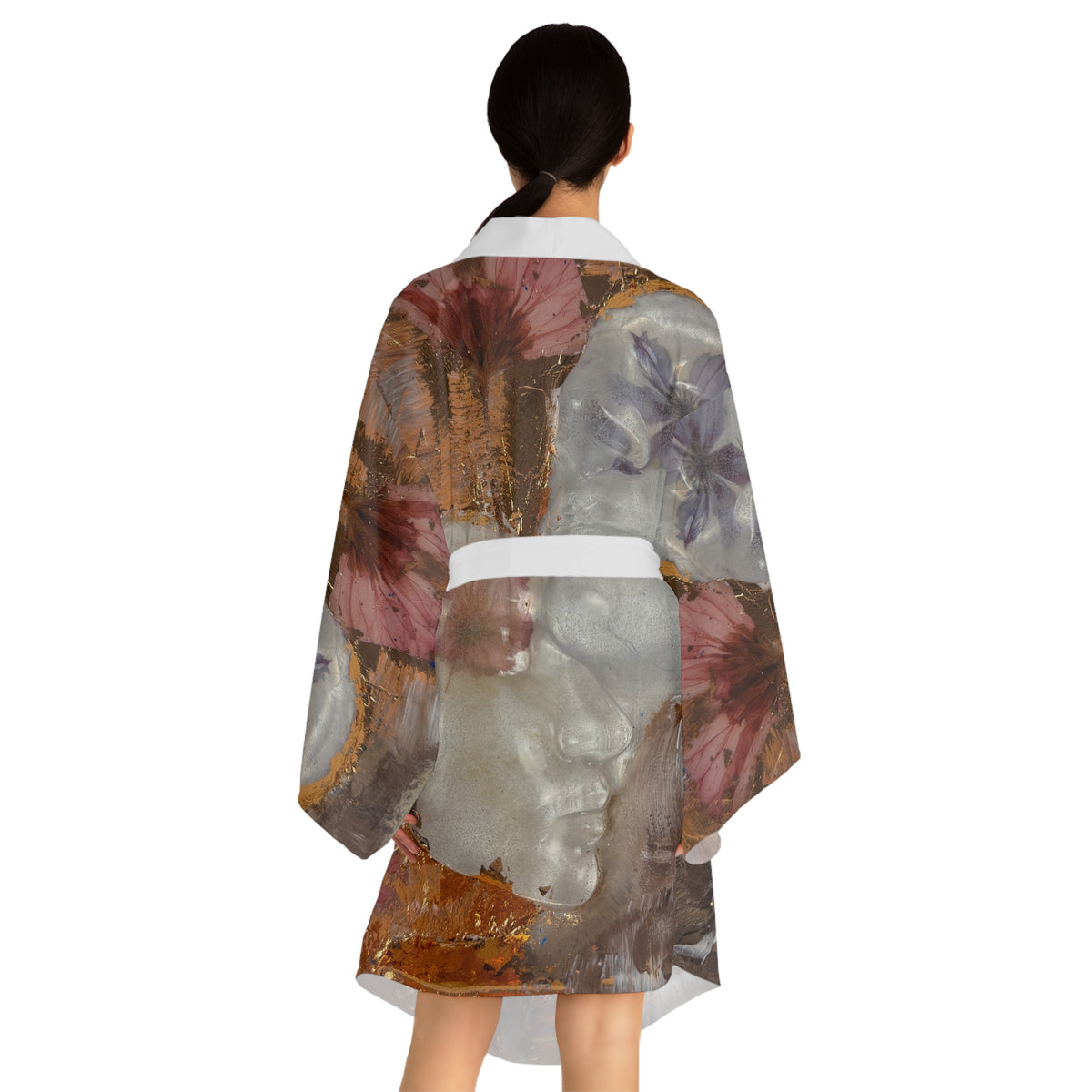 Floral Abstract Art Pattern "Me&You"  — Earthy Abstract Spa Wrap