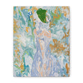 Abstract Fluid "Emerald Goddess" Matte Stretched Wall Art