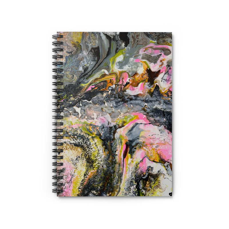 Abstract Marble "Liquid Optimism"  Spiral Notebook - Ruled Line