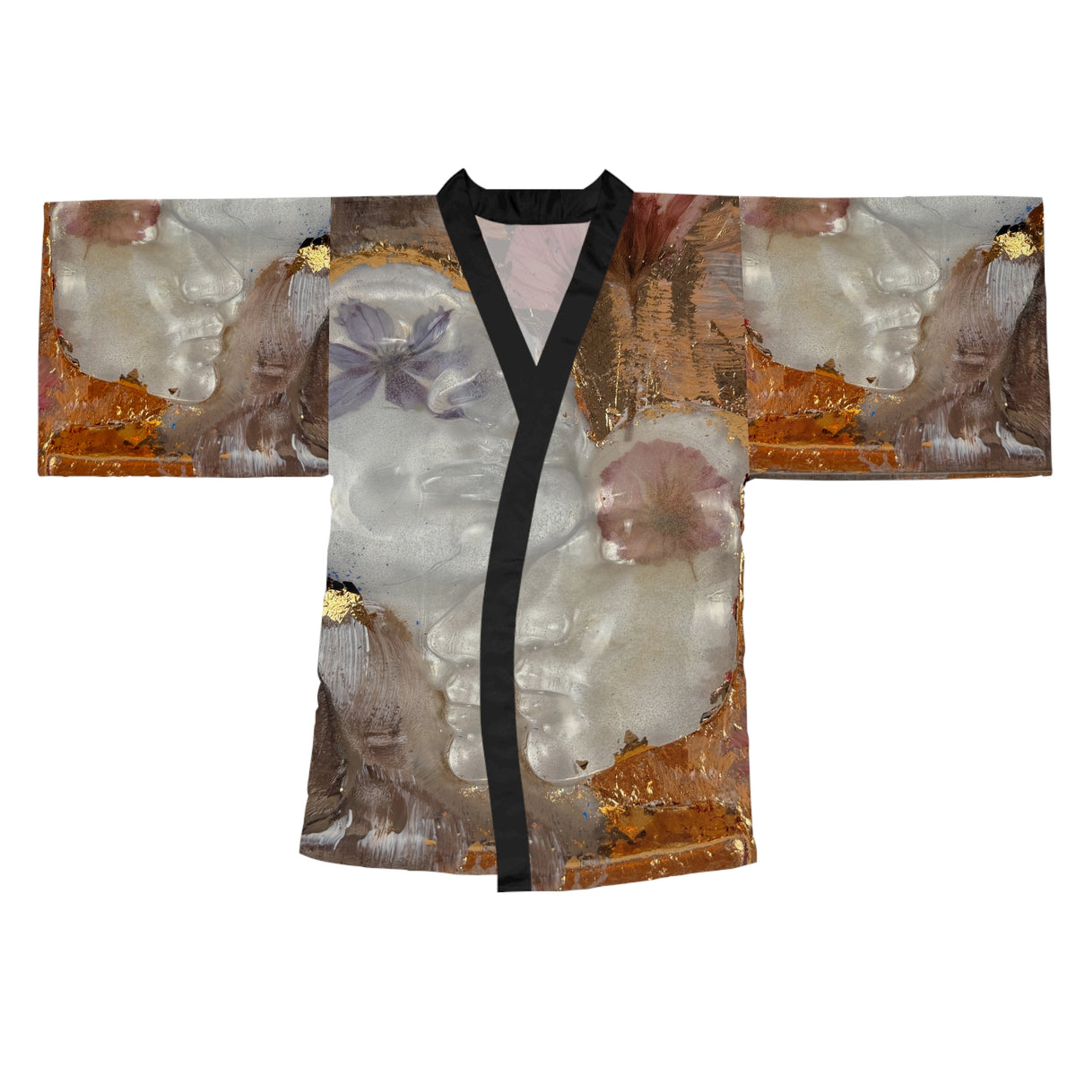 Floral Abstract Art Pattern "Me&You"  — Earthy Abstract Spa Wrap