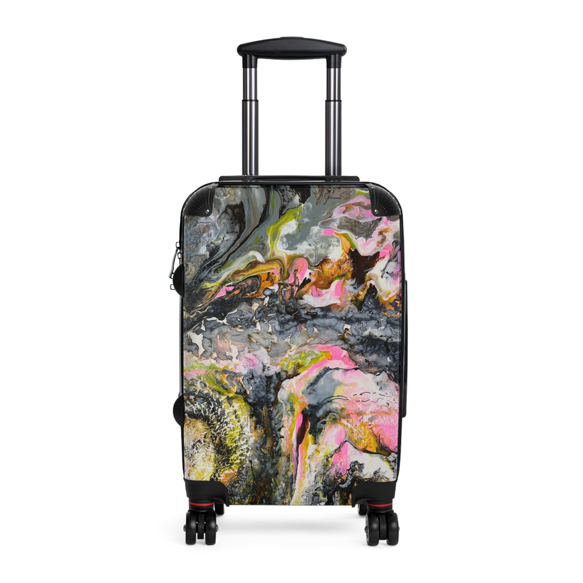 Abstract Marble "Liquid Optimism"  — Artistic Travel Luggage
