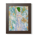 Abstract Fluid "Emerald Goddess" Art Poster